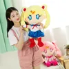 Kawaii Sailor Moon Plush Toys Tsukino Usagi Śliczne dziewczęce serce wypchane anime lalki prezenty domowe sypialnia dekoracja