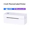 4x6 Inch Express Waybill Label Product Barcode QR Code Price Sticker USB Bluetooth Thermal Printer 150mm/s