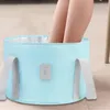 Bath Accessory Set Collapsible Bucket For Soaking Feet Foldable Water Bag Travel Camping Foot Portable