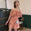 Abiti casual Hawaii Summer Ladies Jumpsuit Fashion Floral Print Sweet Off Shoulder Top Beach Travel