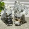 Cinzeiros Natural Cranium Crystal Cluster Quartz Wicca Stones Reiki Healing Specimen Skull Ornament Halloween Home Decor Para Quarto x0627