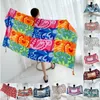 Conjunto de 90x185cm algodão linho estampado verão vestido de praia biquíni sarong envoltório cachecol flor longo feminino maiô brasileiro coberturas de banho