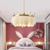 Chandeliers White Feather Lamp Kawaii Indoor Coffee Decorartion Kids Chandelier Nordic Luxury Bedroom Princess Room Creative