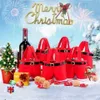 Santa Christmas Candy Bag Elf Elk Pants Treat Pocket Home Party Gift Decor Xmas Gift Holders Festival Accessories218y