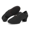 Chaussures de danse HROYL Chaussures de danse de salon latine pour femmes Pratique à lacets Bout fermé Moderne Salsa Danse Enseignement Performance Chaussures de danse 230715