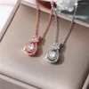 Chaînes VAGZEB Ly goutte d'eau pendentif collier femmes avec brillant cubique zircone fantaisie femme pour fête bijoux cadeau d'anniversaire