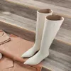 Boots Luxury Designer Winter Women's Thin High High Heel Angle Boots Bight High Boots Boots Knight Boots 35-40