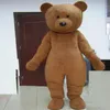 2019 Factory Outlets fantasia de mascote de ursinho de pelúcia de cor marrom para adultos usarem para 211s