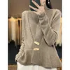 Femme Tricots Pure Laine Col V Cardigan Pull Couleur Tricot Mode Simple Manteau Cachemire Printemps