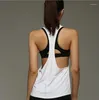 Chemises actives T-shirt haut court femme Sport maillot femme Yoga Gym Fitness sans manches gilet Singlet course vêtements d'entraînement pour les femmes