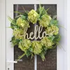 Decorative Flowers Hydrangea Wreaths Decor Front Door Window Home Flower Valentines Day Wreath Decorations