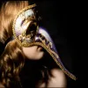 Festa in costume da ballo in maschera Dayses Alta qualità Venezia Italia maschera Carnevale stravagante maschera naso lungo elefante Hallowmas tronco mask2193