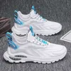 Mense Casual Shoes White Blue Black Breattable Sneakers Youth Running Sports Trainers With Air Cushion