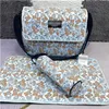 Borsa per pannolini Impermeabile Borsa per pannolini per mamma Baby Baby Zipper Plaid marrone Stampa Vendite Zaino Messenger Pannolino Pile Tote Bag Moda set di tre pezzi a6