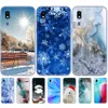 För Samsung Galaxy A2 Core Case 2019 Silicon Soft Phone Cover A260F 5.0 '' Marmor Snow Flake Winter Christmas