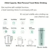 1 st Portable Electric Travel Kettle, 5 minuter snabb kokande tekanna kaffekanna uppvärmningskopp, 3-i-1 vattenkokare med automatisk avstängning och koka-torrt skydd