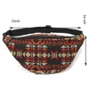 Сумки для талии женщин Fanny Pack 8 Colors тканевые пакеты Bohemian Style Bag 2 Pocket Belt Travel Phone Mouct