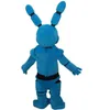 2018 Factory Ive Nights på Freddy's Fnaf Blue Bonnie Dog Mascot Costume Fancy Party Dress Halloween Costumes261a