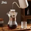 Häll över kaffebryggare - 400 ml papperslös, bärbar, borosilikat manuellt kaffedrippare brygger häll över set glas karaffe kaffekanna