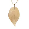 Pendentif Colliers La Mode Européenne Et Américaine Allergie Feuilles Simple Longue Chaîne Collier Bijoux Pour Femmes En Gros