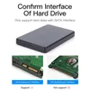 USB3.1 Hard Drive Enclosure With USB3.0 To Type-C Cable 2.5in Disk Box Driver-free LED Indicator For SATA 1/2/3 HDD Or SSD