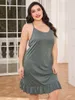 Plus Size Dresses Women's Summer Slim Sexy Sling Neck 5XL Dress Sukienka Damska