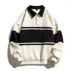 Men's Sweaters Spring Autumn Hooded Casual Versatile Top Loose Sweater Plus Fleece Size Heavy Non Iron Youth Clothing