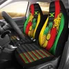 Автомобильные сиденья обложки Ямайки Ямайский лев Удивительный пакет 2 универсальной защитной обложки переднего фронта