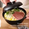 Bowls Microwave Noodle Bowl With Lid Covered Design For Heating Convenience Not Easy To Burn Boiling