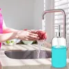 Verre clair de distributeur de savon liquide avec la pompe 16 onces rechargeable pour la salle de bains