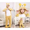 rilakkuma bear onesie 성인 여자 남자 pajama 동물 원 조각 전체 두꺼운 부드러운 노란 수면 홀리 슈트 홀리 홀 홀리 홀 홀리데이 페스티벌웨어 3162