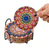 Diamond Painting RUOPOTY 6pc sets Coasters com Holder Mandala DIY Art Crafts For Adults Kits 230715