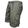 Men's Shorts Quick Dry Casual Hiking Male Overalls Elastic Waist Cycling Outdoor Cargo Multi-pockets Loose Work