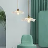 Candeeiros pendentes Iluminação Luzes coloridas de latão Luz de diamante Lâmpada de design LED Moderna sala de jantar de vidro