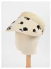 Wide Brim Hats 2023 Summer Printing Female Korean Version Fashion Sun Hat Travel Vacation Visor Paper Straw Emptyg Top