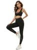 Ensembles actifs ensemble de Yoga doux femmes vêtements de sport Fitness costumes sangle croisée soutien-gorge pantalon vêtements d'entraînement vêtements de sport de gymnastique