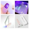 Nagelorter Maychao Portable Mini Nail Dryer Lamp UV LED Nail Light för att bota all nagelgel snabbt torr USB Nail Art Tool Present Hemresanvändning 230715