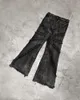 Мужские джинсы Gothic Street Design Sense American Retro с низкой талией прямой Raw Edge Do Старый галстук повседневные декадентские рэп -брюки 230715