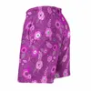 Mäns shorts elegant Ditsy Floral Board Leisure Man Beach Pants Purple Flowers Oversize Swim Trunks bekväma