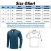 Men's Casual Shirts Leisure Male Summer Solid Button Henley-Shirt Long Sleeve Stand Collar Tops Blouse For Mens Daily Wear Top