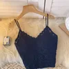 Женские танки сексуальные майки -топ женщин Camisole Summer Lace Print Tops Fashion Fashion Fashion Frongeveless Укороченный жилет с мягкими розовыми бюстгальтерами