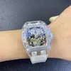 EURF V2 montre pour homme RM56 mouvement tourbillon suisse bracelet en caoutchouc importé cadran creux verre saphir