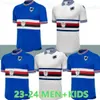 23 24 24 UC Sampdoria Soccer Jerseys Linetty Maroni Quagliarella Damsgaard Jankto Torregrossa Yoshida 2023 2024 Gabbiadini Caputo Colley Augello Football Shir