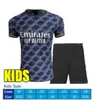 Barn 23 24 stycken Real Madrids Football Shirt Fans version 2023 2024 Kit Modric Camise Tavini Jr Camavin Garomeni Madrids Shirt Kids Set