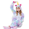 Star Unicorn Costume Onesies da donna Pigiama Kigurumi Tuta Felpe con cappuccio Costumi di Halloween per adulti261p