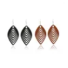 Dangle Earrings SANSHOOR Geometric Wood Fashion Irregular Black Color Wooden For Women Jewelry