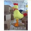 2019 högkvalitativ stor stolt gul kyckling fancy klänning tecknad vuxen djur maskot dräkt 310l