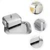 Dinnerware Sets Tray Lid Retainer Butter Keeper Storage Convenient Dish Accessory Stainless Steel