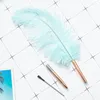 Feather Writing Instrument -Eye -Catching Ballpoint Pen återanvändbara pennor