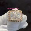 Band Rings Custom Luxury Jewelry VVS Moissanite Diamond Ring Bling Iced Out Initial PSC Championship Style Class Ring Mens